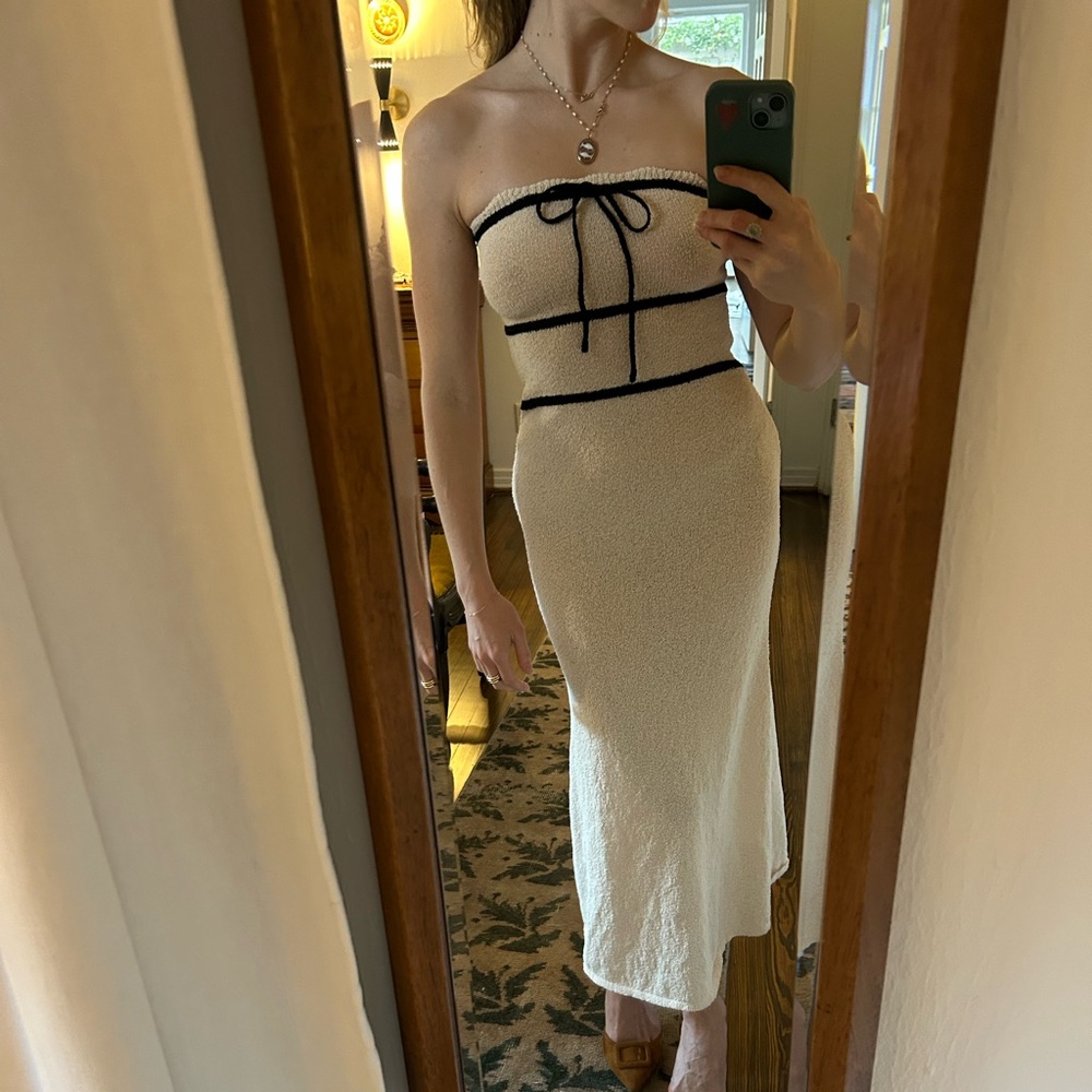 Meshki Knit Strapless Dress